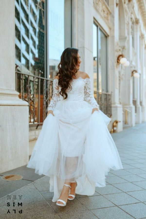 Bride, Girl on Wedding Dress