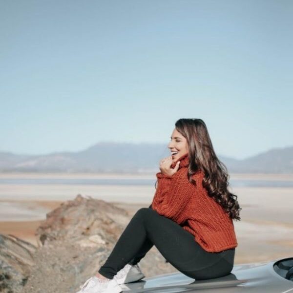 Girl on Car