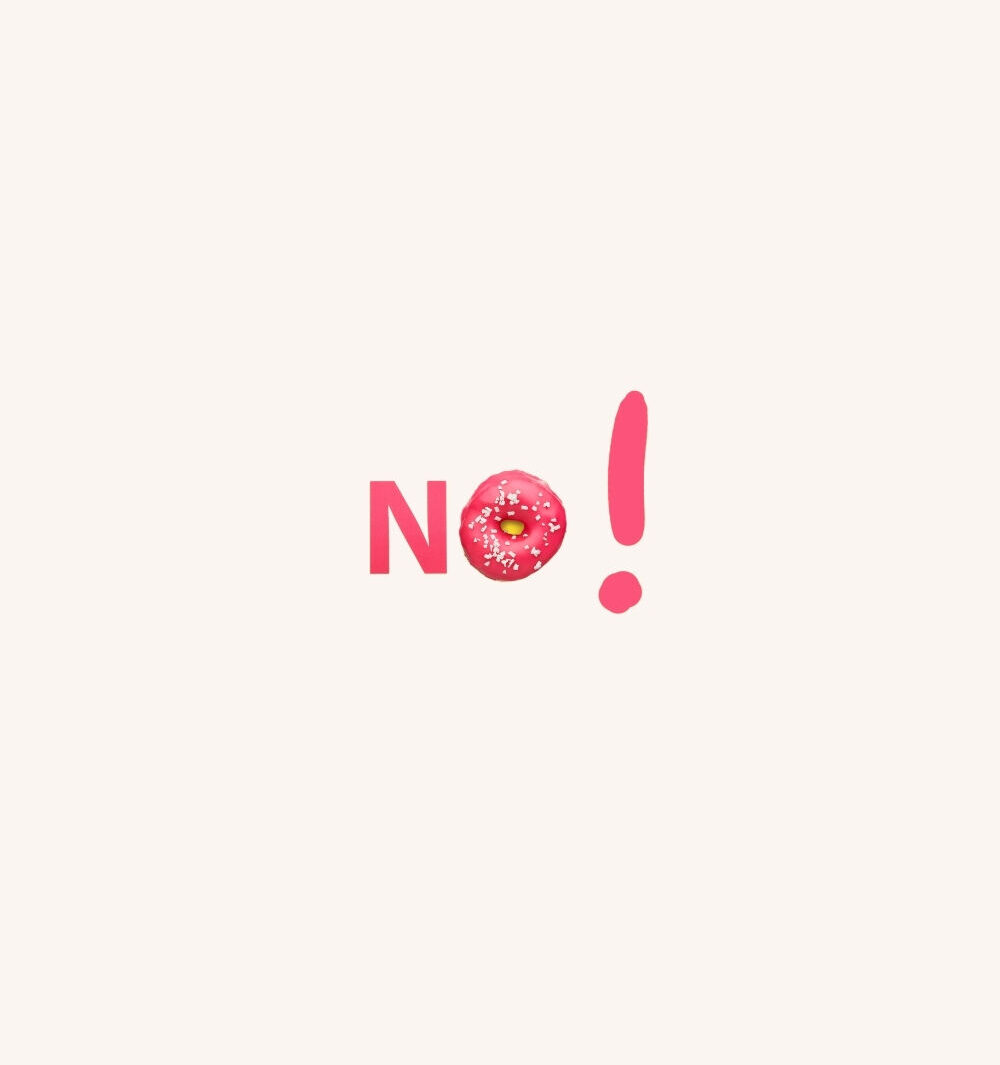 No Doughnut Exclamation Point