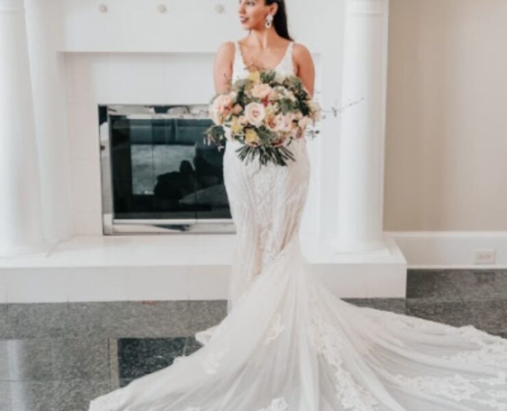 Girl On Wedding Dress