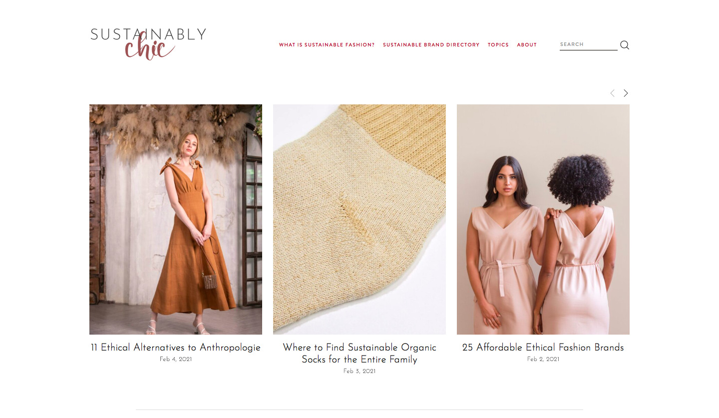Sustainably chic